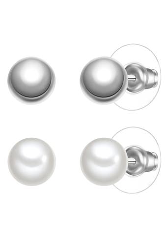 YOKOAMII Schmuckset Muschelkernperle weiß