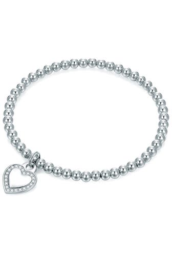 LULU & JANE Armband Metall-Legierung silber