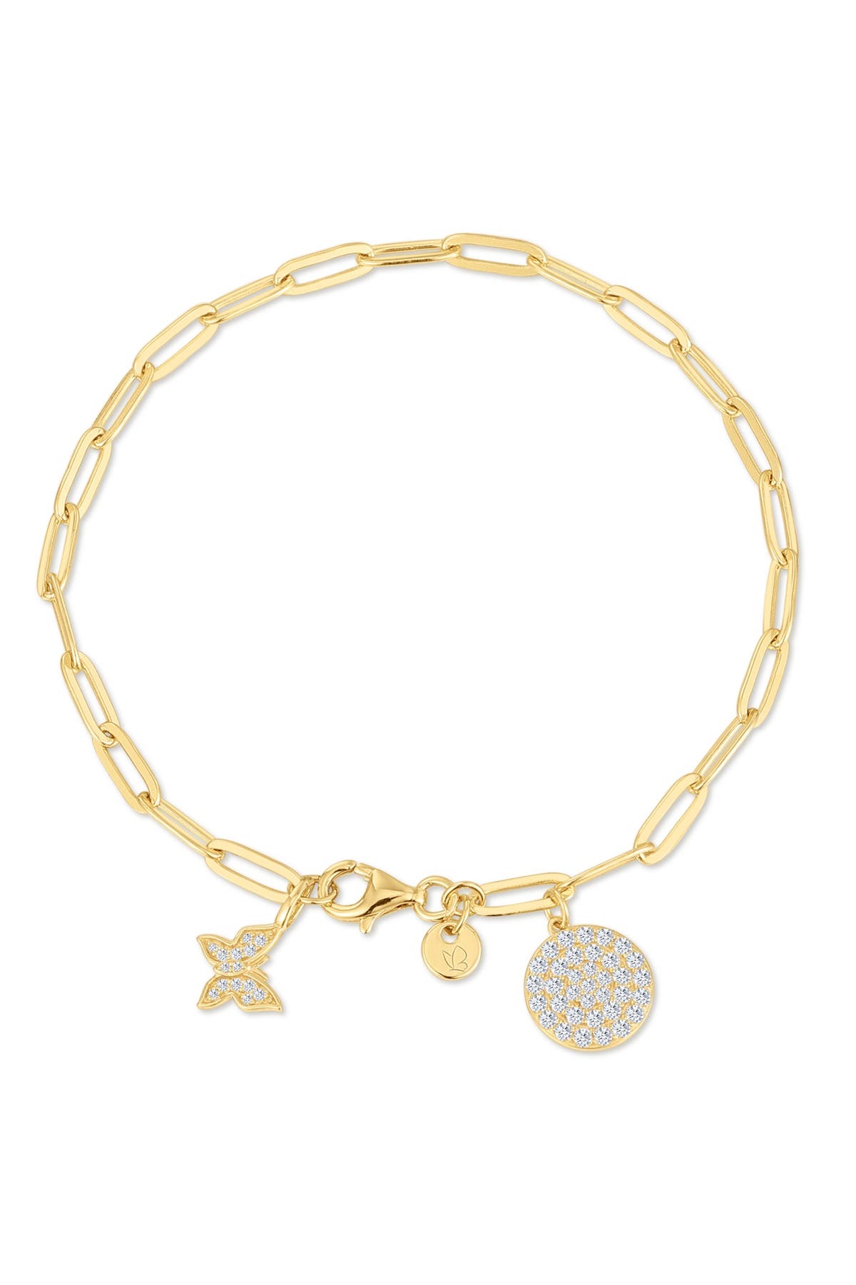 GLANZSTÜCKE MÜNCHEN Armband Armband Sterling Silber gelbgold Zirkonia weiß OneColor, Bild 1