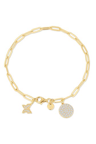 GLANZSTÜCKE MÜNCHEN Armband Armband Sterling Silber gelbgold Zirkonia weiß OneColor