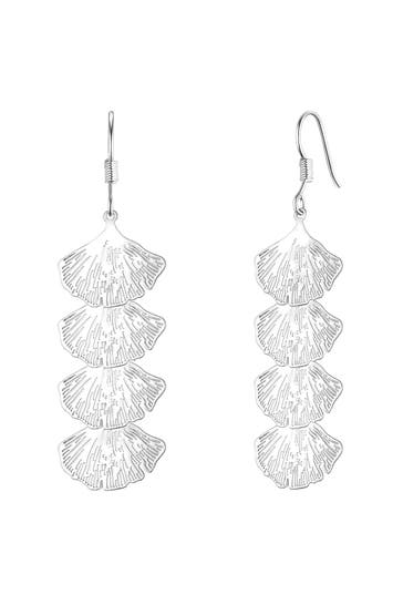 YOKOAMII Ohrringe Metall-Legierung silber