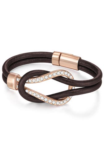 LULU & JANE Armband Echtleder braun