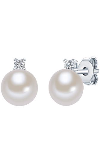 VALERO PEARLS Ohrringe Sterling Silber weiß
