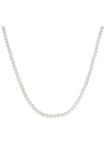 VALERO PEARLS Kette Süßwasser-Zuchtperle weiß