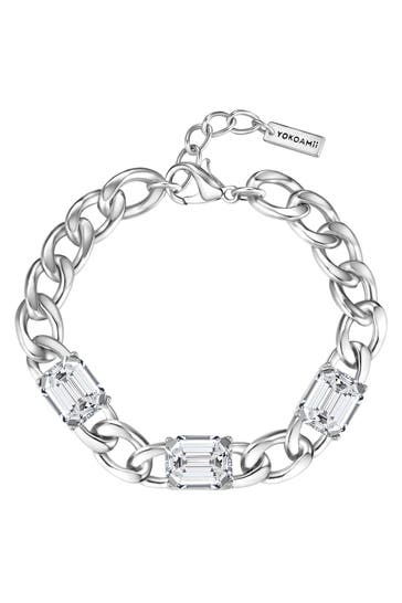 YOKOAMII Armband Messing silber