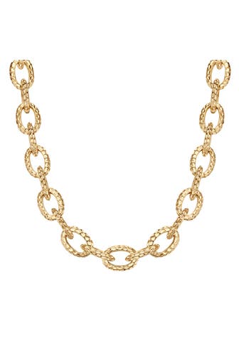 LULU & JANE Kette Muschelkernperle gelbgold