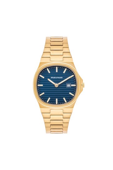SPEARS & WALKER Quarzuhr Herren Quarzuhr gelbgold Edelstahl gelbgold