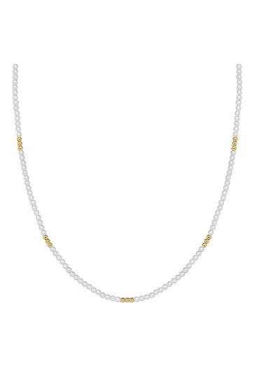 YOKOAMII Kette Perle (synth.) weiß