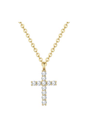 LULU & JANE Kette Messing gelbgold