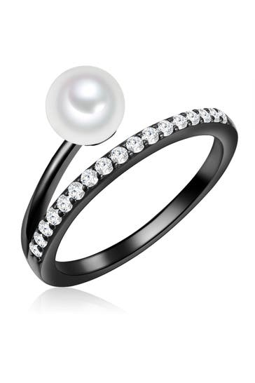 VALERO PEARLS Ring Sterling Silber schwarz