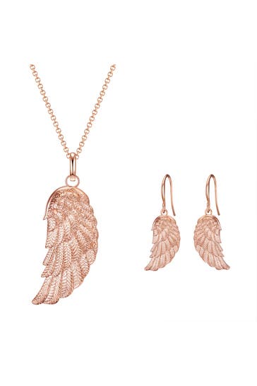 RAFAELA DONATA Schmuckset Muschelkernperle roségold