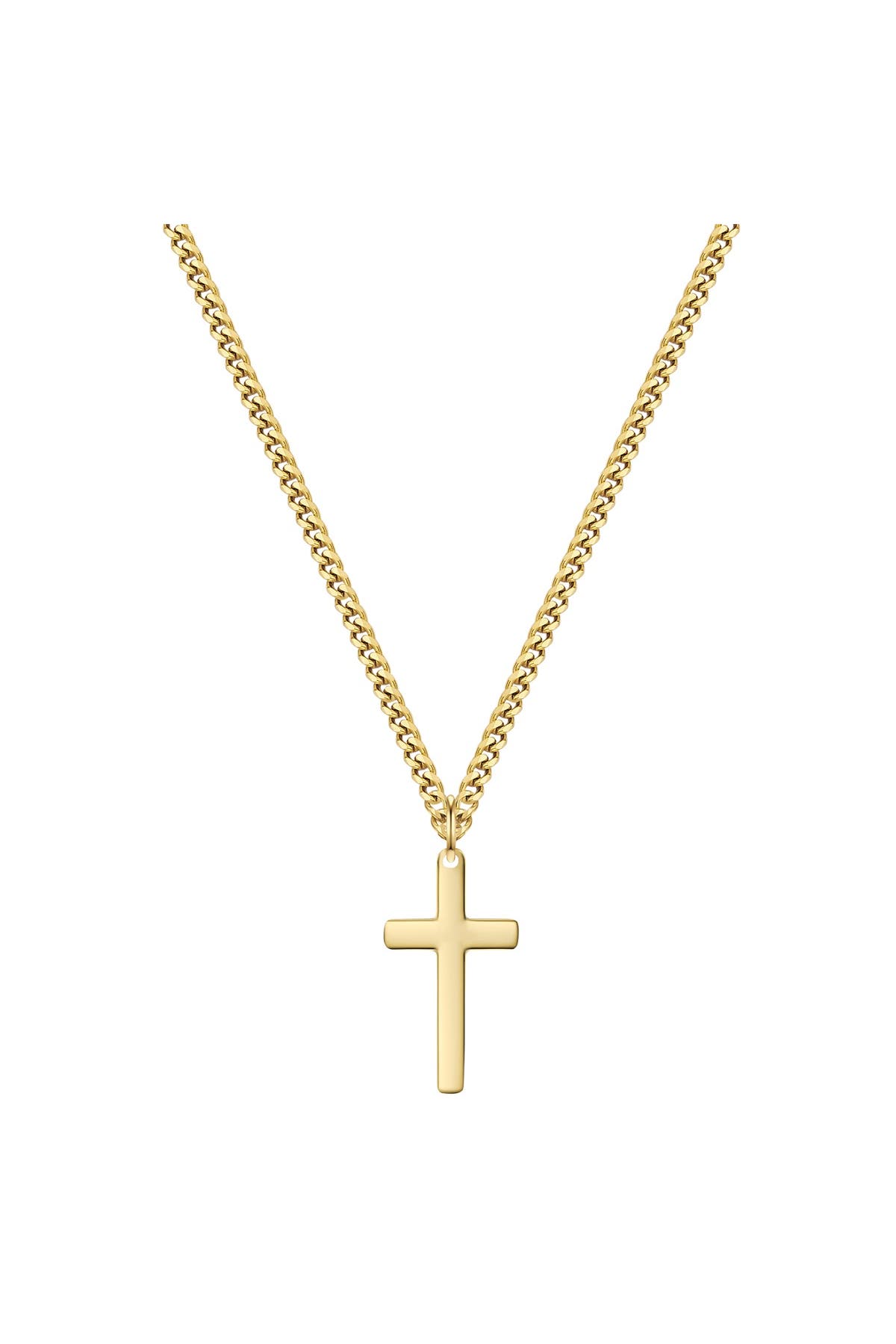 TRUE REBELS Kette Kette mit Anhänger Edelstahl gelbgold OneColor, Bild 1