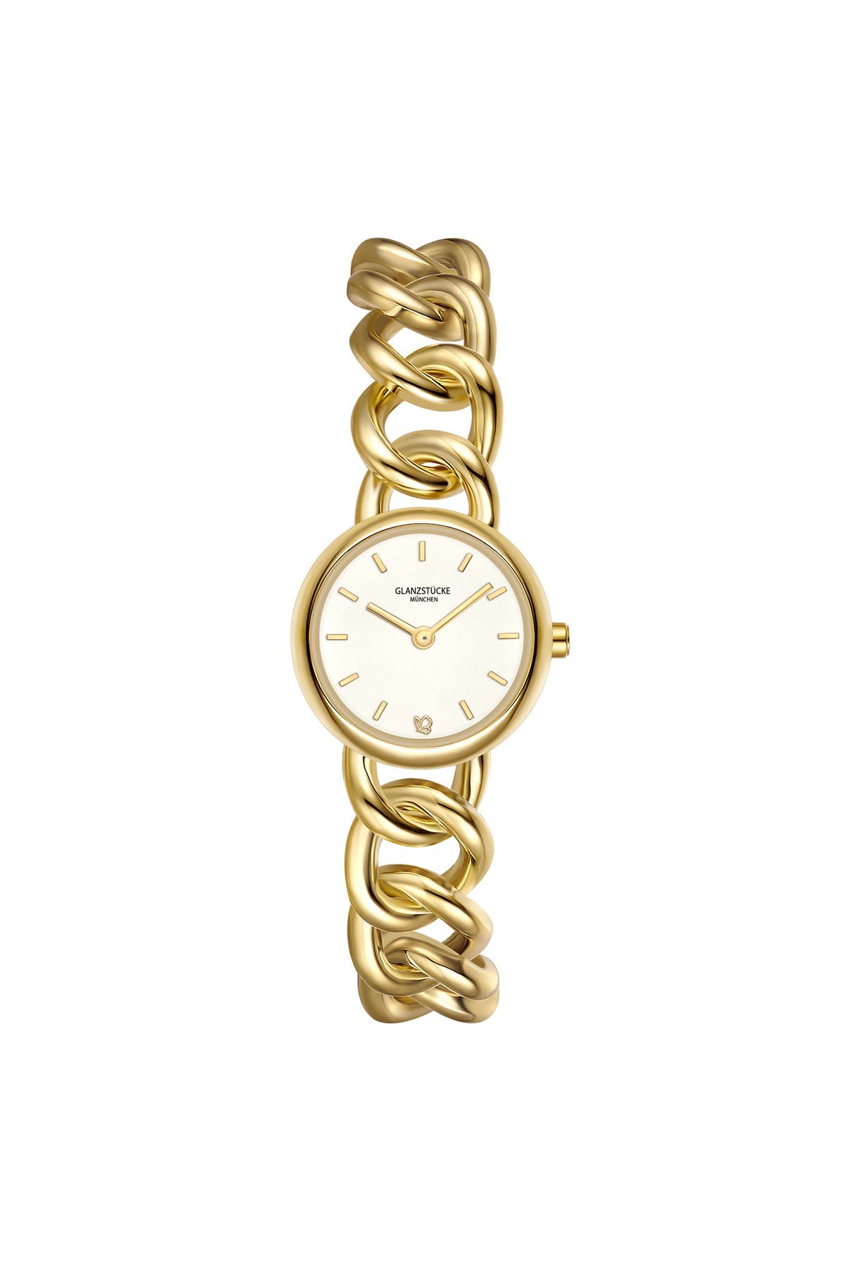 GLANZSTÜCKE MÜNCHEN Quarzuhr Damen Quarzuhr gelbgold Edelstahl gelbgold, Bild 1