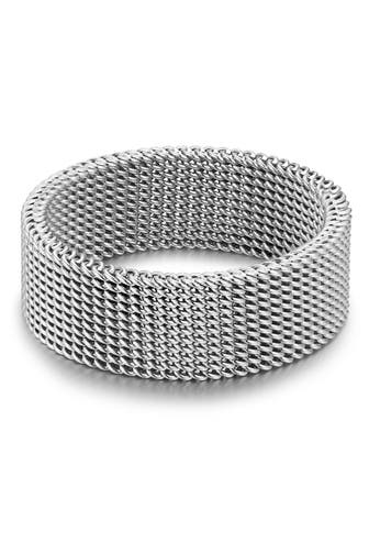 TRUE REBELS Ring Edelstahl silber