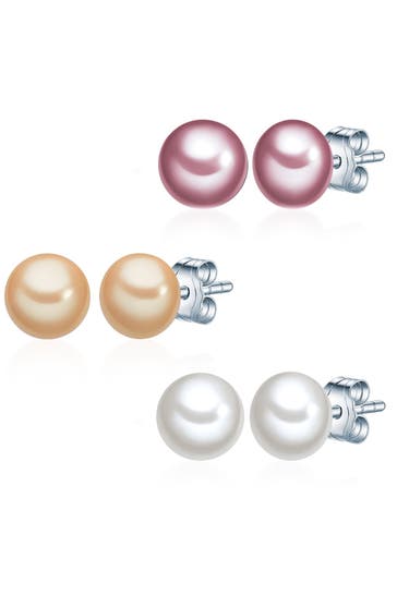 VALERO PEARLS Ohrringe Sterling Silber multicolor