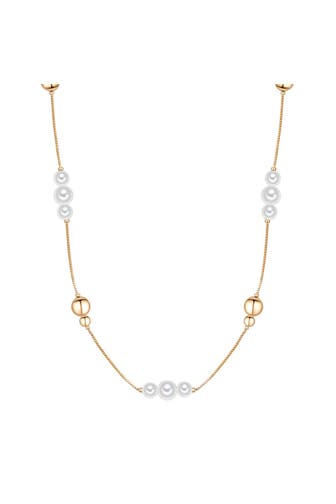 LULU & JANE Kette Messing gelbgold