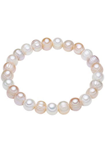LULU & JANE Armband Süßwasser-Zuchtperle multicolor