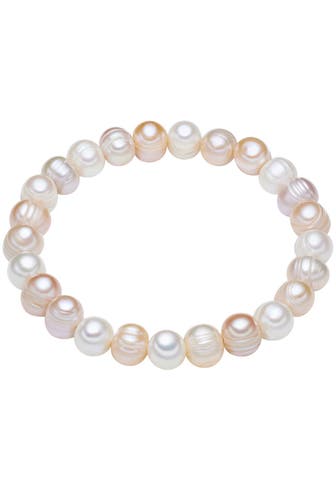 LULU & JANE Armband Süßwasser-Zuchtperle multicolor