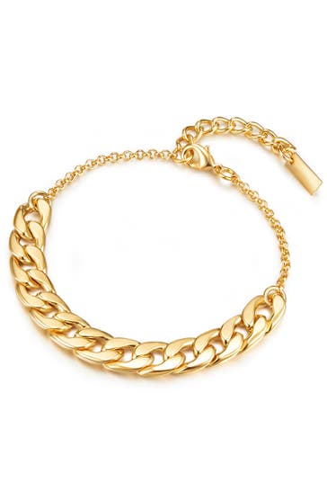 LULU & JANE Armband Metall gelbgold