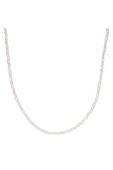 EASTSIDE Kette Perle (synth.) weiß