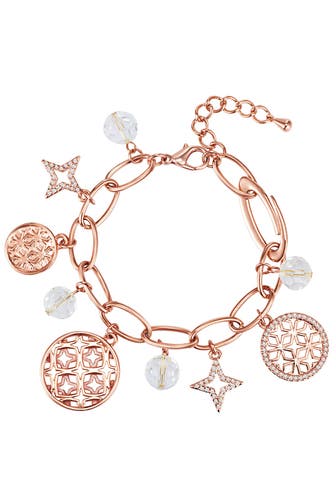 LULU & JANE Armband Messing roségold