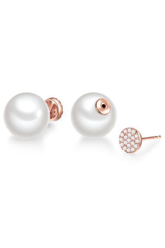 LULU & JANE Ohrringe Muschelkernperle weiß