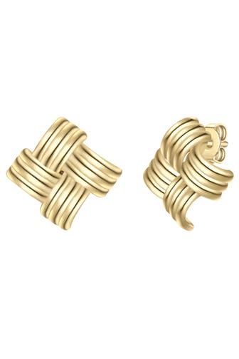 YOKOAMII Ohrringe Metall-Legierung gelbgold