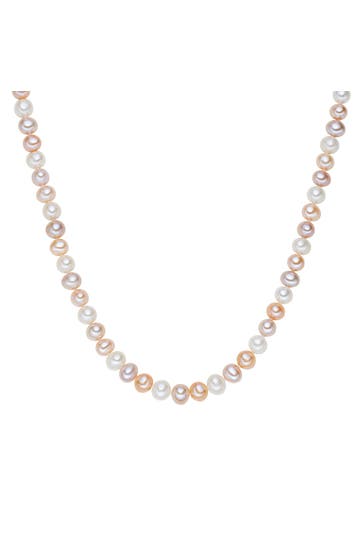 VALERO PEARLS Kette Süßwasser-Zuchtperle OneColor