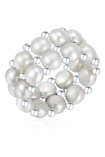 VALERO PEARLS Ring Süßwasser-Zuchtperlen OneColor