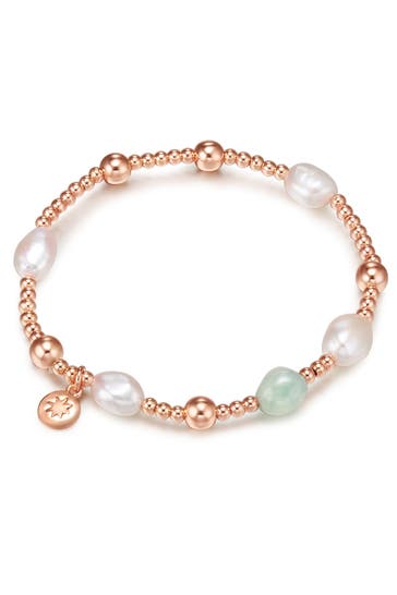 LULU & JANE Armband Metall-Legierung roségold