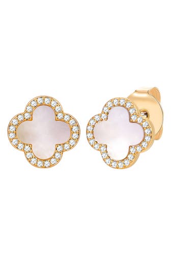 LULU & JANE Ohrringe Messing gelbgold