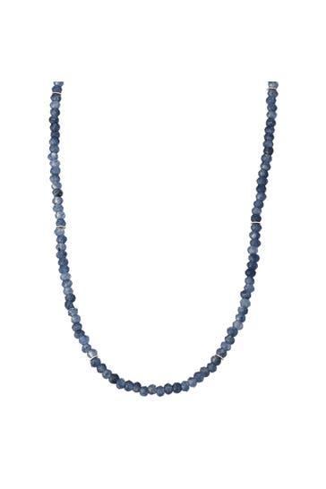 GLANZSTÜCKE MÜNCHEN Kette Chalcedon blau