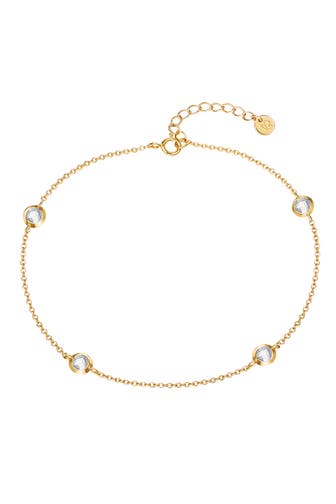 GLANZSTÜCKE MÜNCHEN Fusskettchen Sterling Silber gelbgold