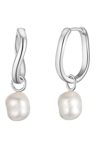 GLANZSTÜCKE MÜNCHEN Ohrringe Süßwasser-Zuchtperle weiß