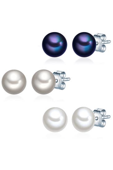 VALERO PEARLS Ohrringe Süßwasser-Zuchtperle multicolor