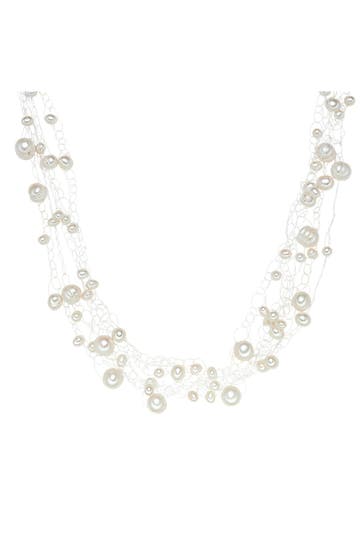 VALERO PEARLS Kette Süßwasser-Zuchtperle weiß