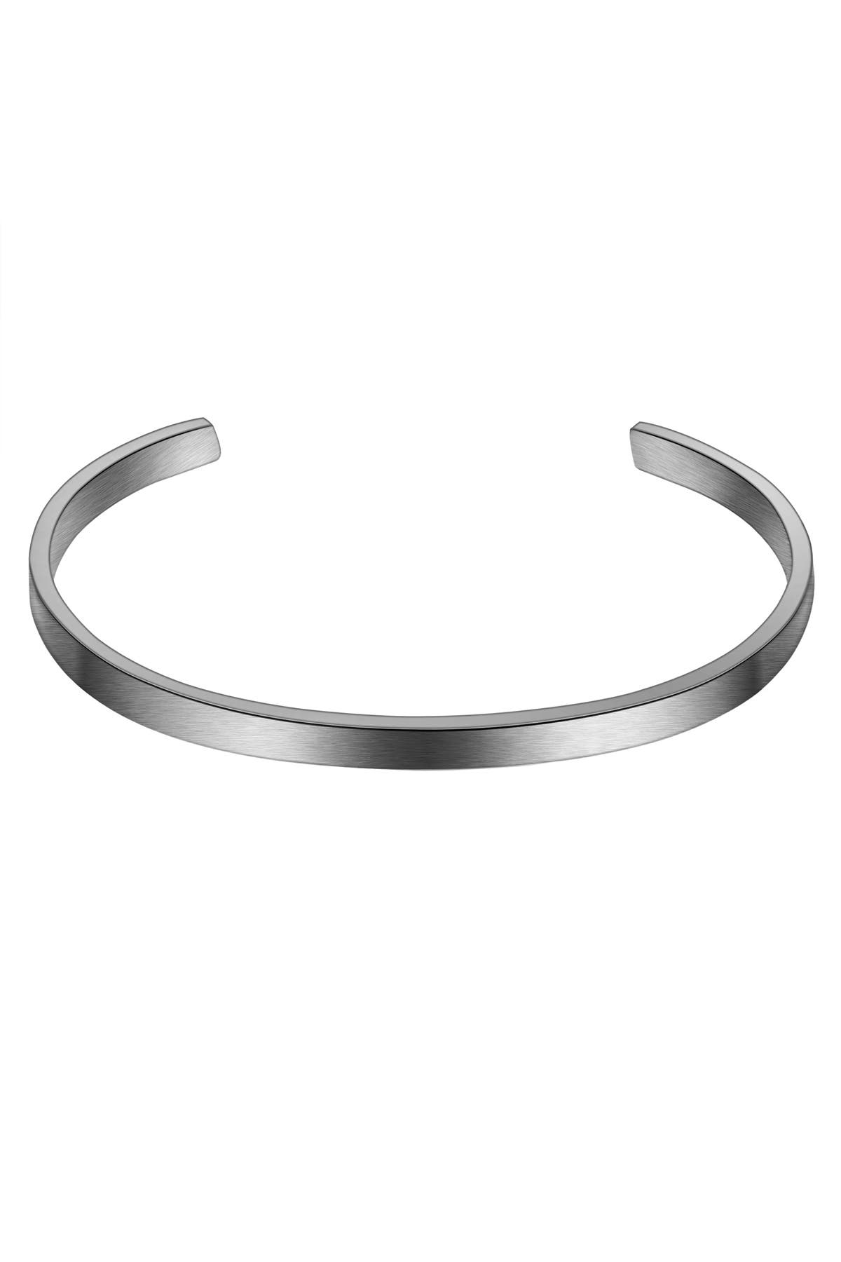 TRUE REBELS Armband Edelstahl gunmetal, Bild 1