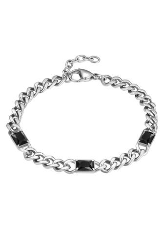 TRUE REBELS Armband Edelstahl silber