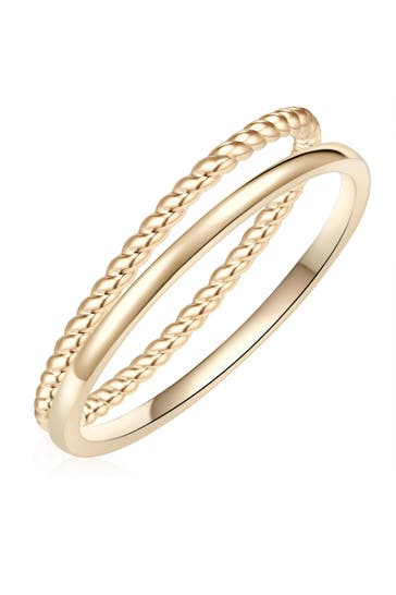 LULU & JANE Ring Messing gelbgold