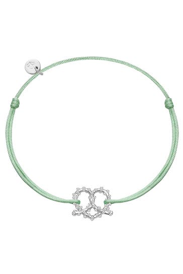 GLANZSTÜCKE MÜNCHEN Armband salbei/silber