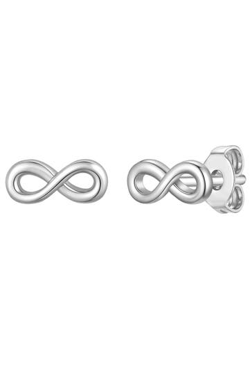 LULU & JANE Ohrringe Messing silber