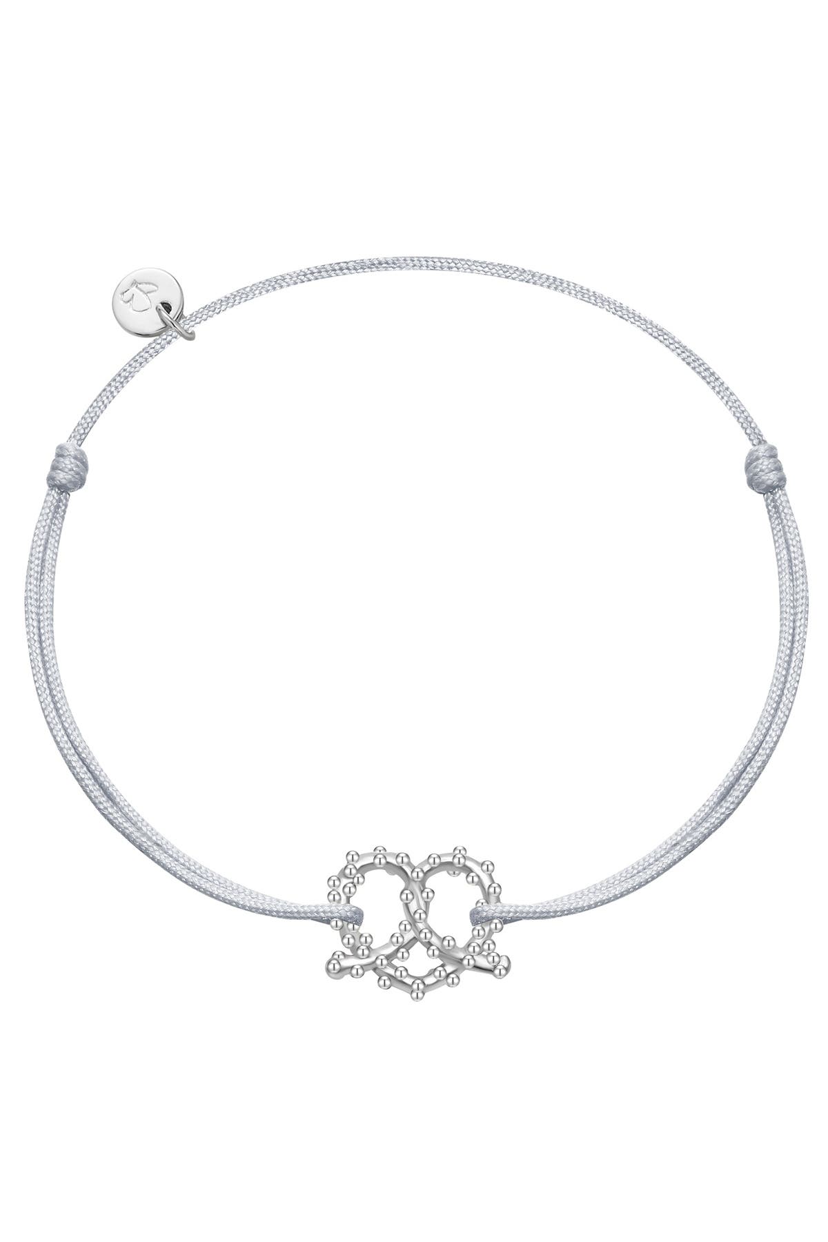 GLANZSTÜCKE MÜNCHEN Armband Armband Sterling Silber Textil (silber) OneColor, Bild 1