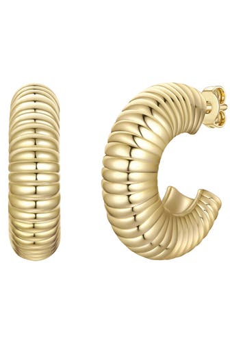 YOKOAMII Ohrringe Metall-Legierung gelbgold