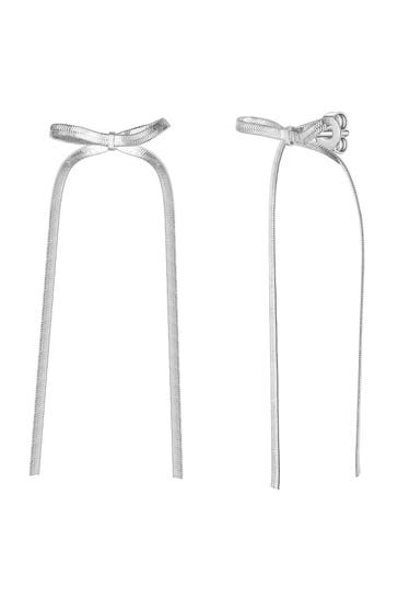 YOKOAMII Ohrringe Metall-Legierung silber
