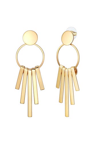 LULU & JANE Ohrringe Metall-Legierung gelbgold