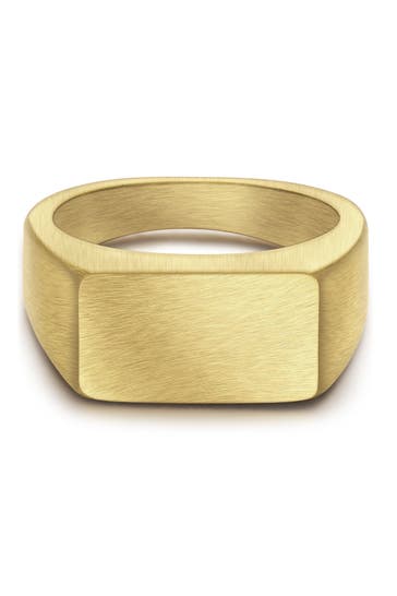 TRUE REBELS Ring Edelstahl gelbgold