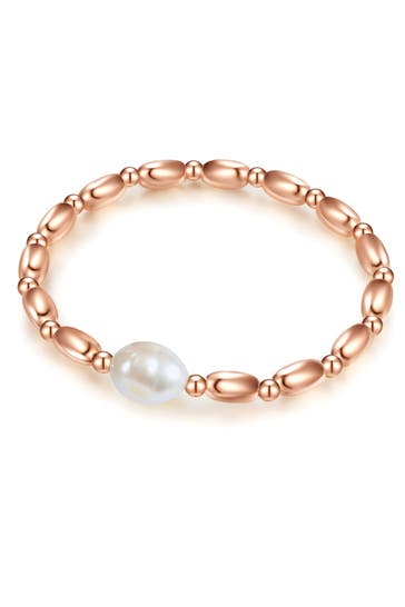 LULU & JANE Armband Messing roségold