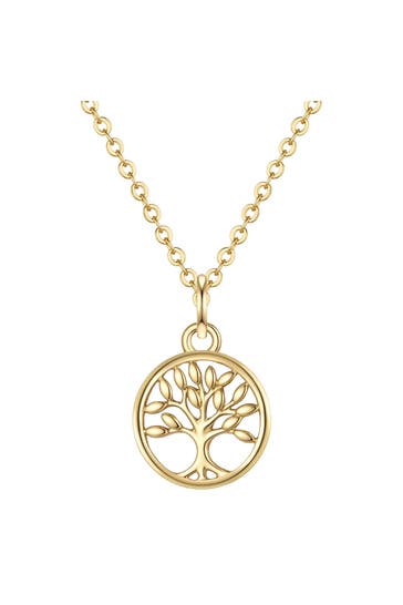 LULU & JANE Kette Messing gelbgold