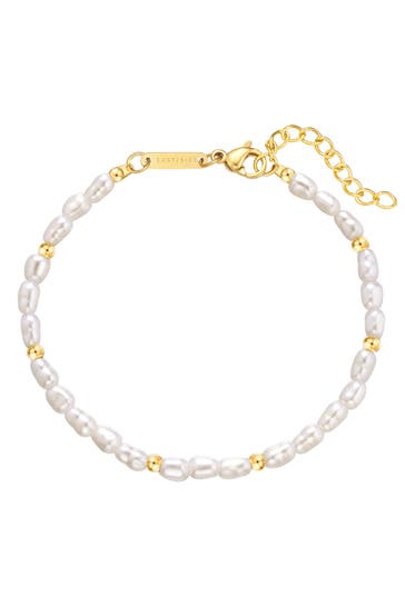 EASTSIDE Armband Perle (synth.) weiß