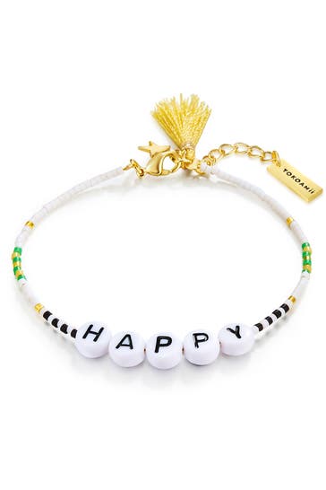 YOKOAMII Armband Miyuki Perlen weiß